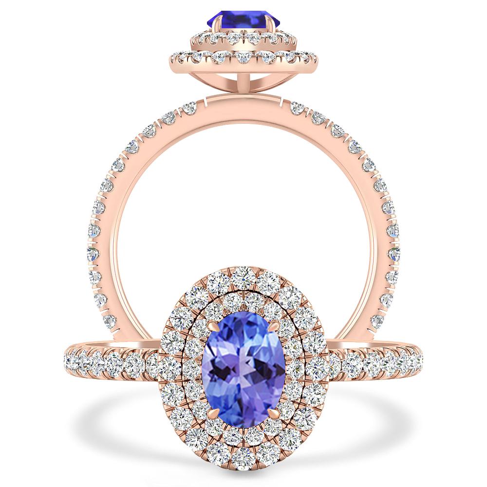 Rose Gold - Tanzanite