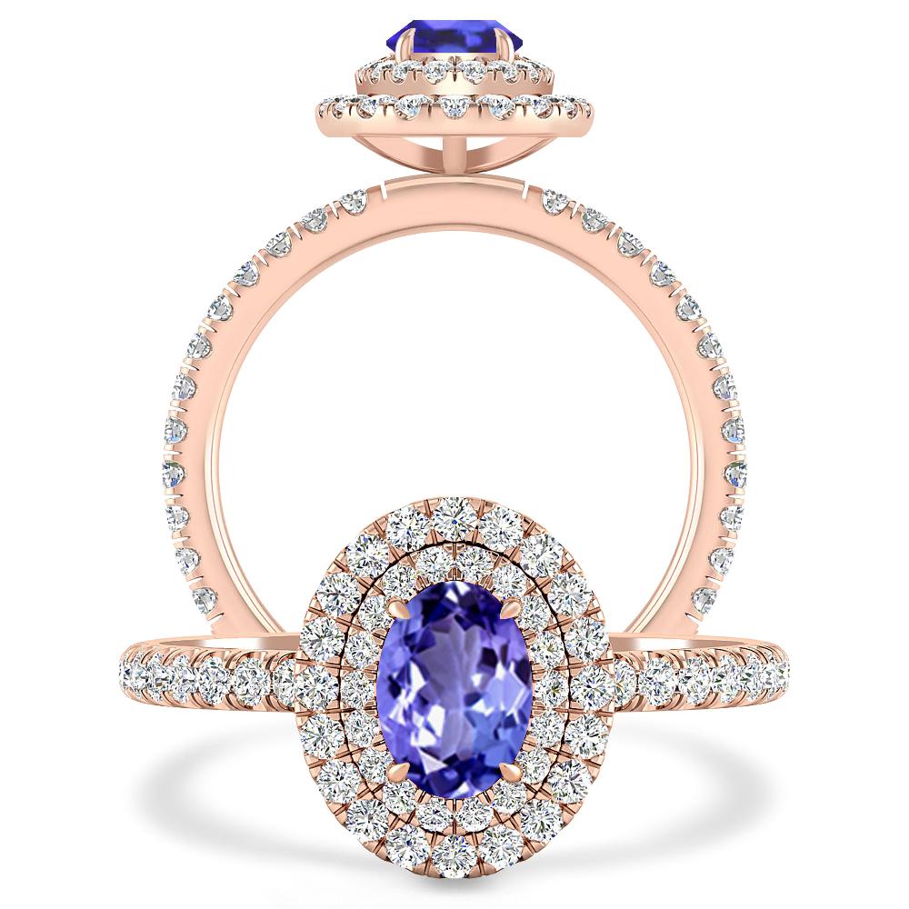 Rose Gold - Tanzanite