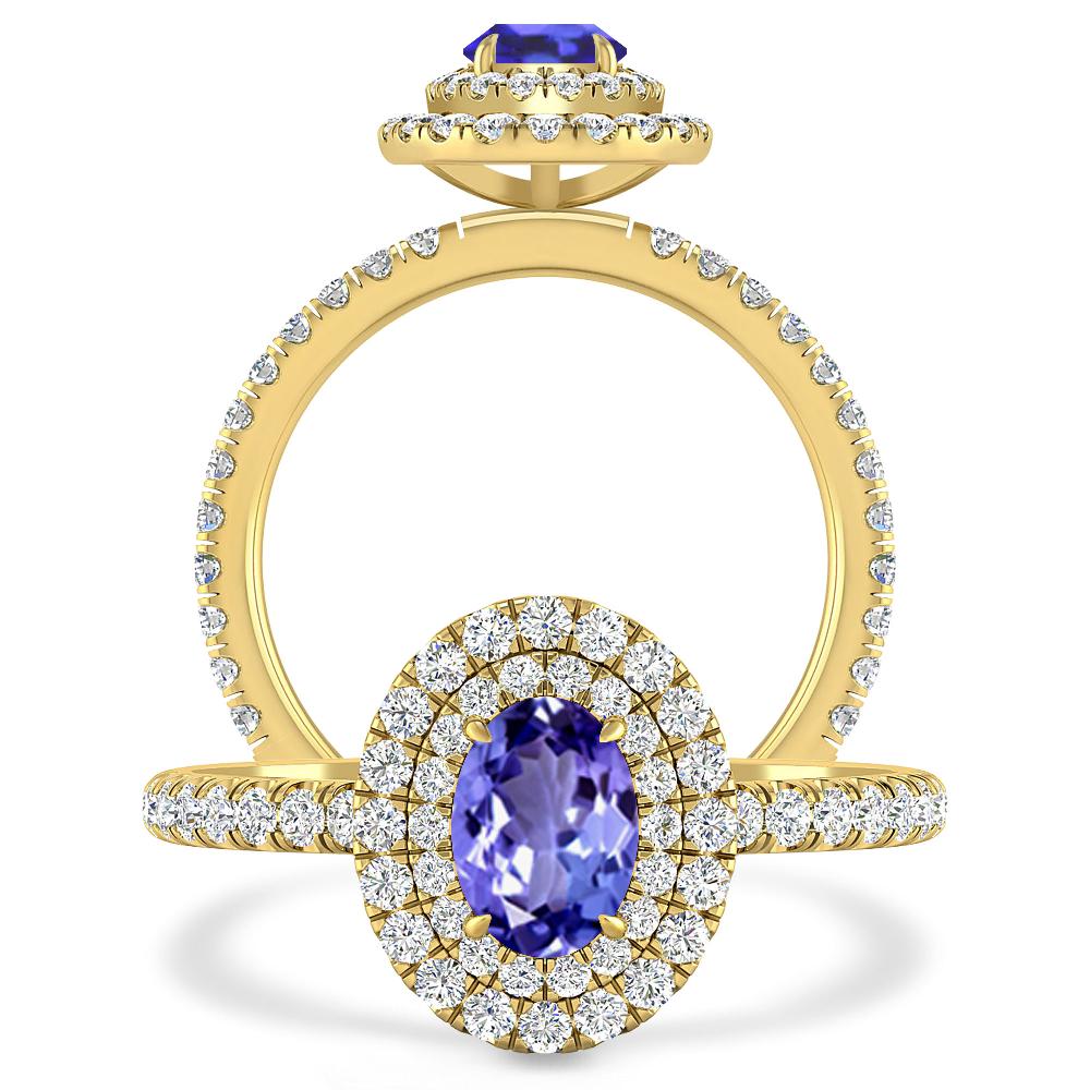 Yellow Gold - Tanzanite