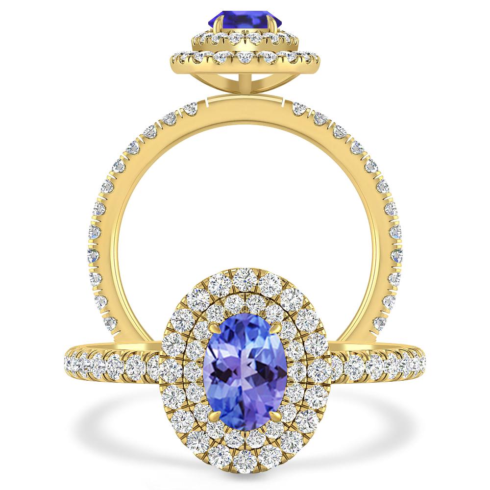 Yellow Gold - Tanzanite