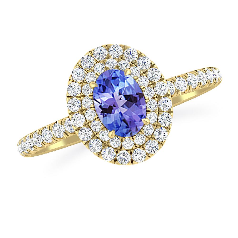 Yellow Gold - Tanzanite