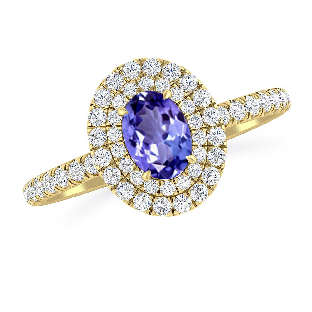 Yellow Gold - Tanzanite