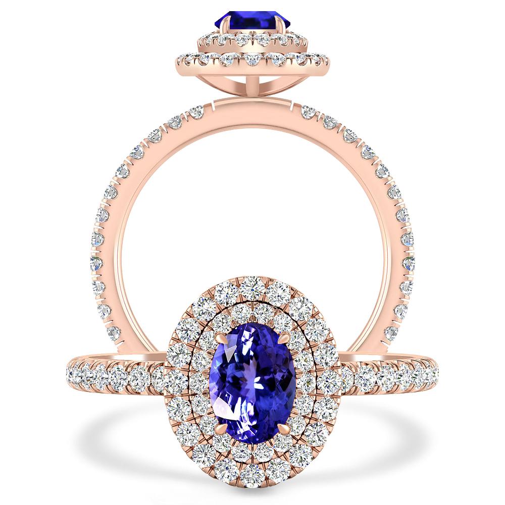 Rose Gold - Tanzanite