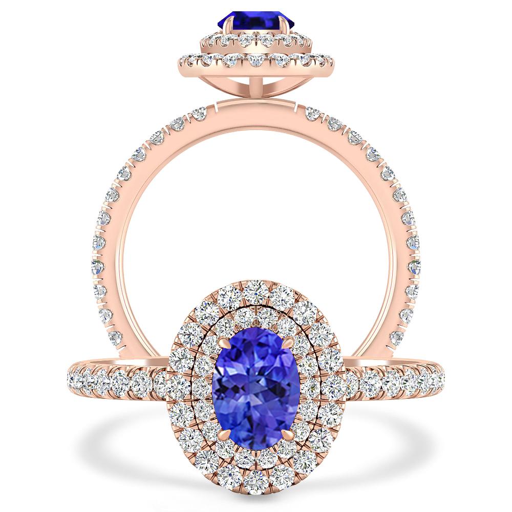 Rose Gold - Tanzanite