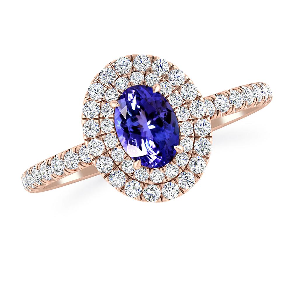 Rose Gold - Tanzanite