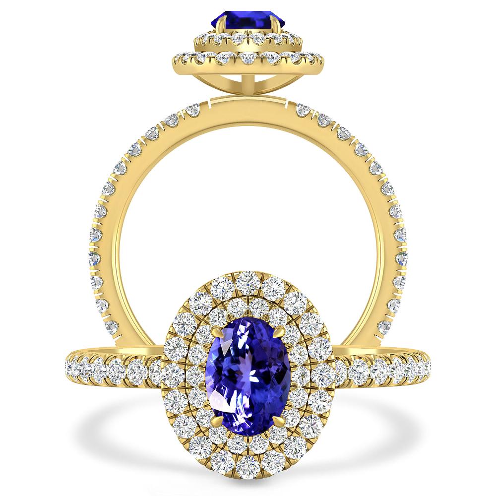 Yellow Gold - Tanzanite