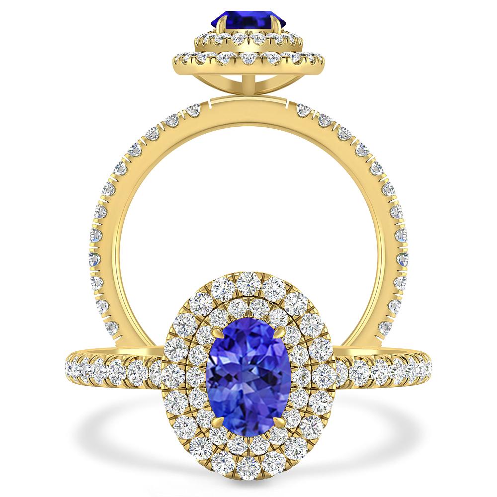 Yellow Gold - Tanzanite