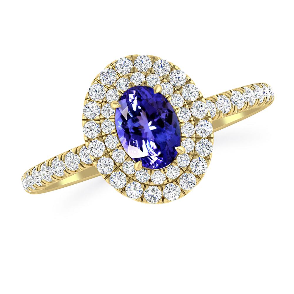 Yellow Gold - Tanzanite