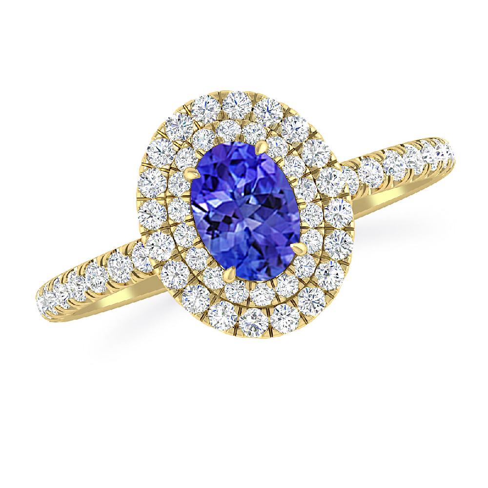 Yellow Gold - Tanzanite