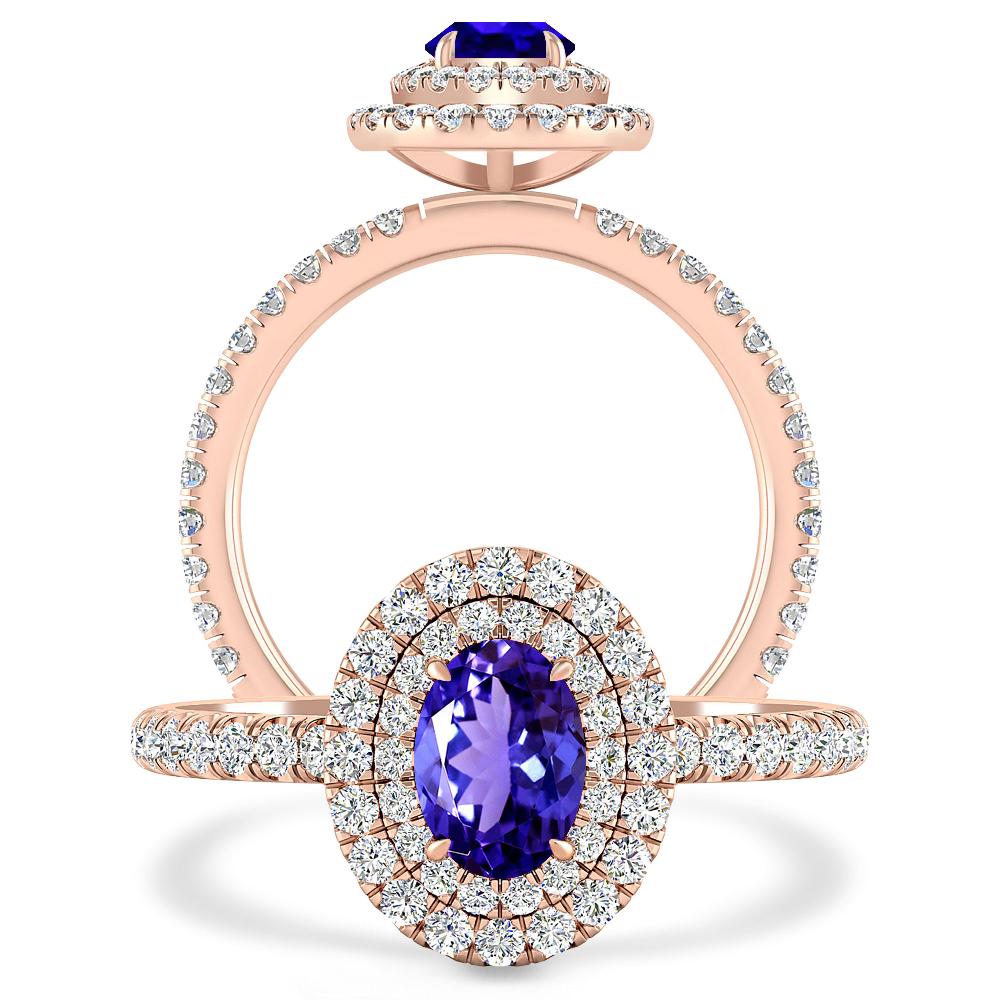 Rose Gold - Tanzanite