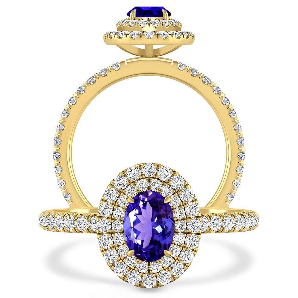 Yellow Gold - Tanzanite