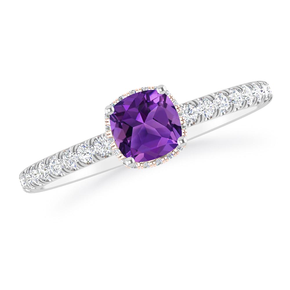 White Gold - Amethyst