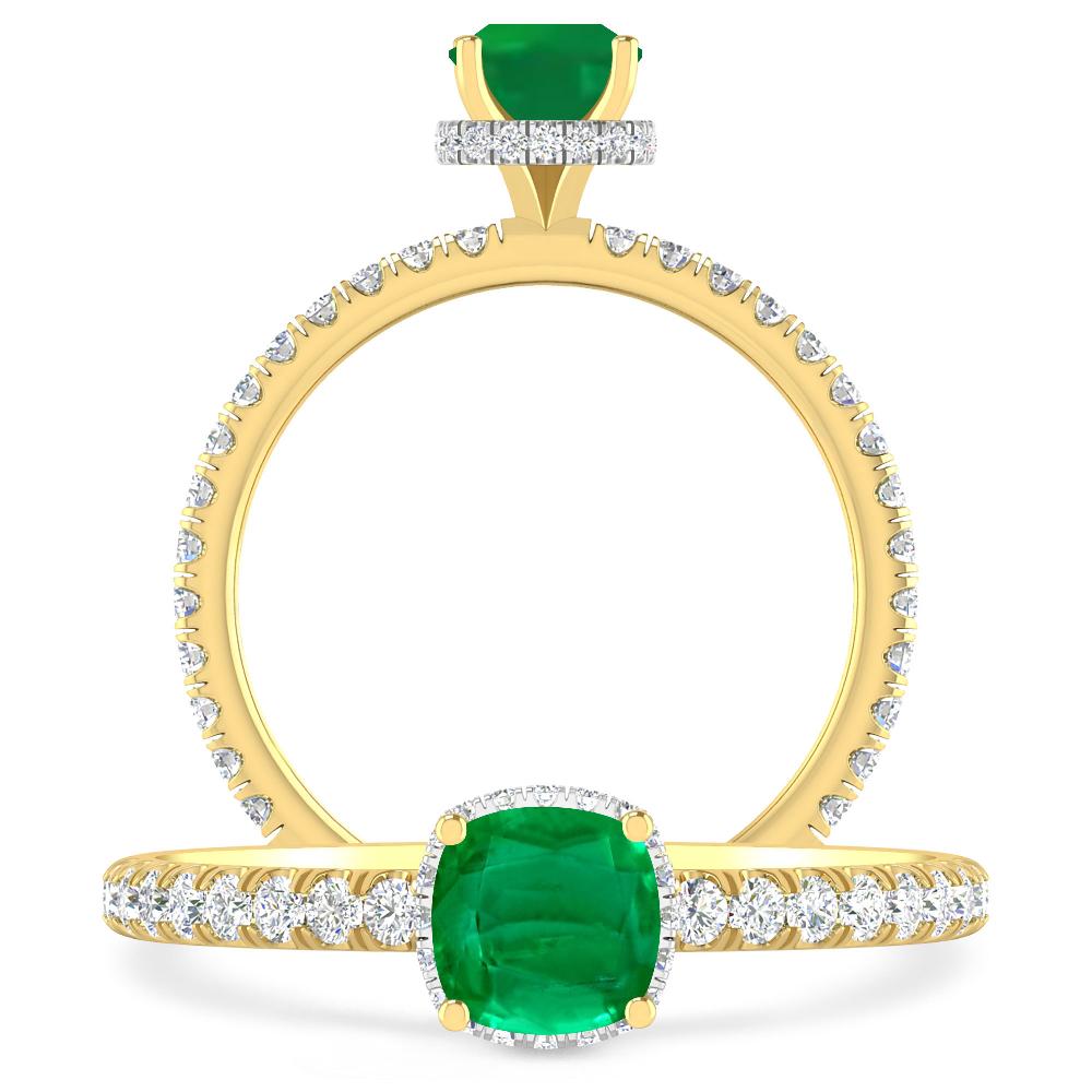 Yellow Gold - Emerald