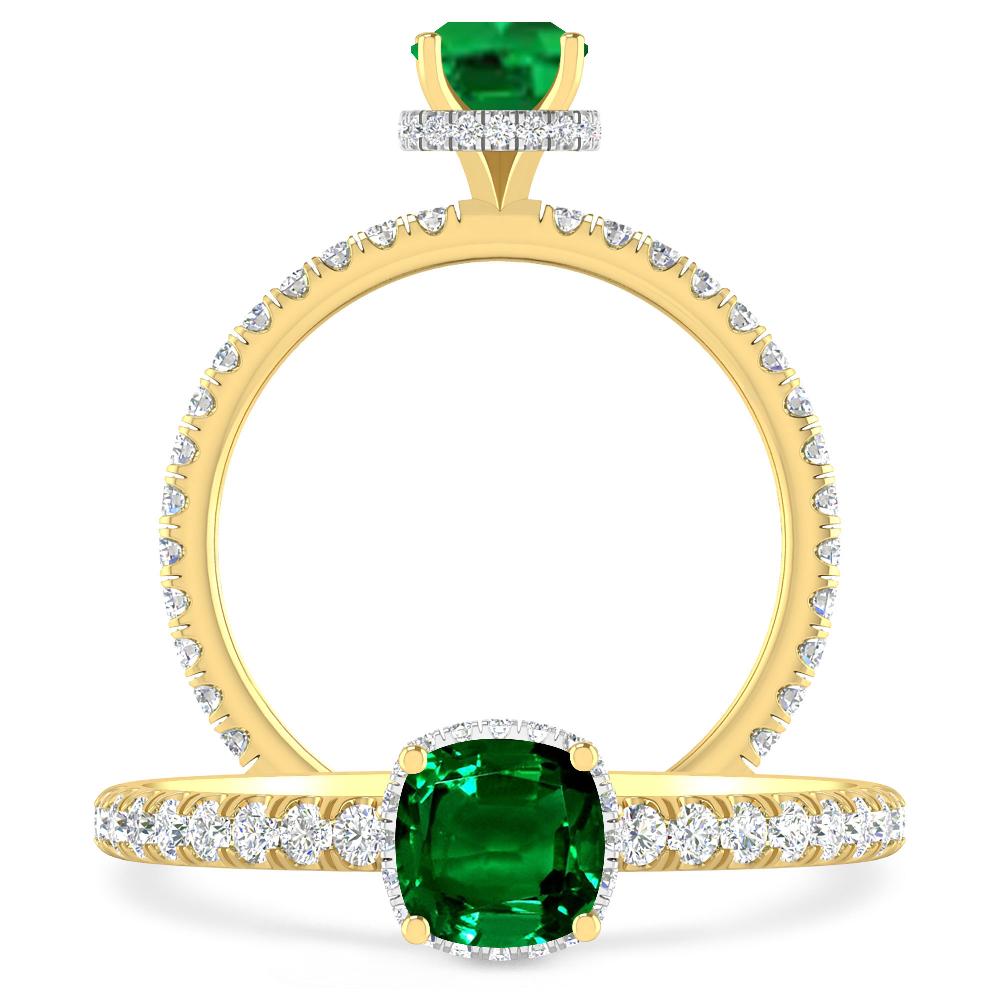 Yellow Gold - Emerald