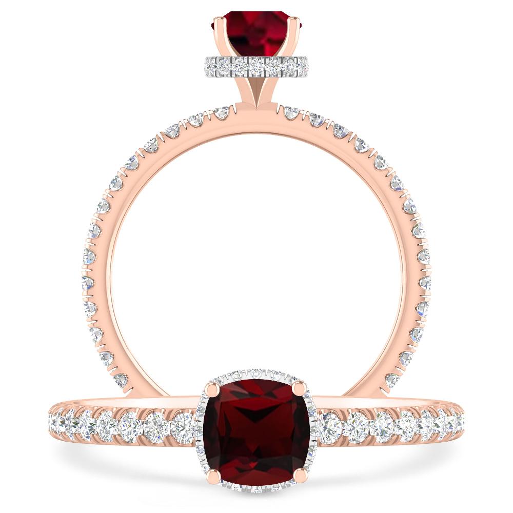 Rose Gold - Garnet