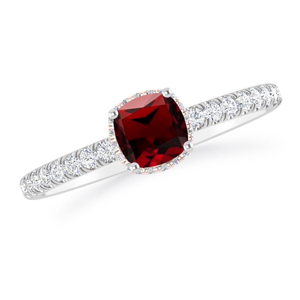 White Gold - Garnet