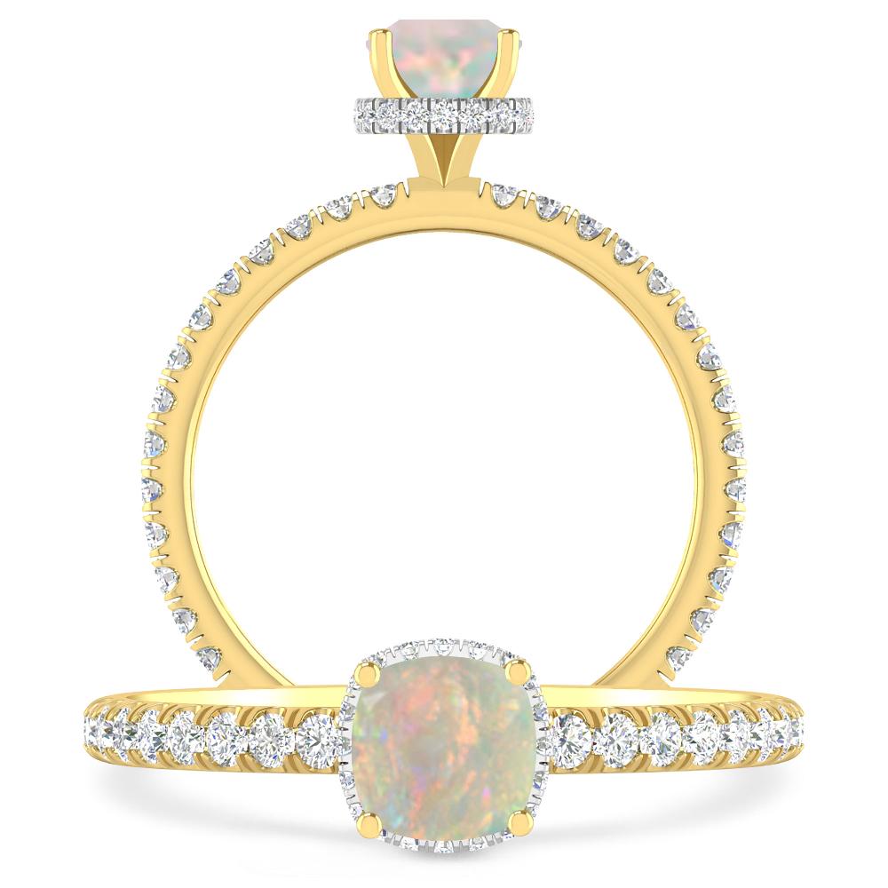 Yellow Gold - Opal