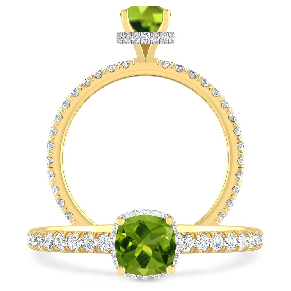 Yellow Gold - Peridot