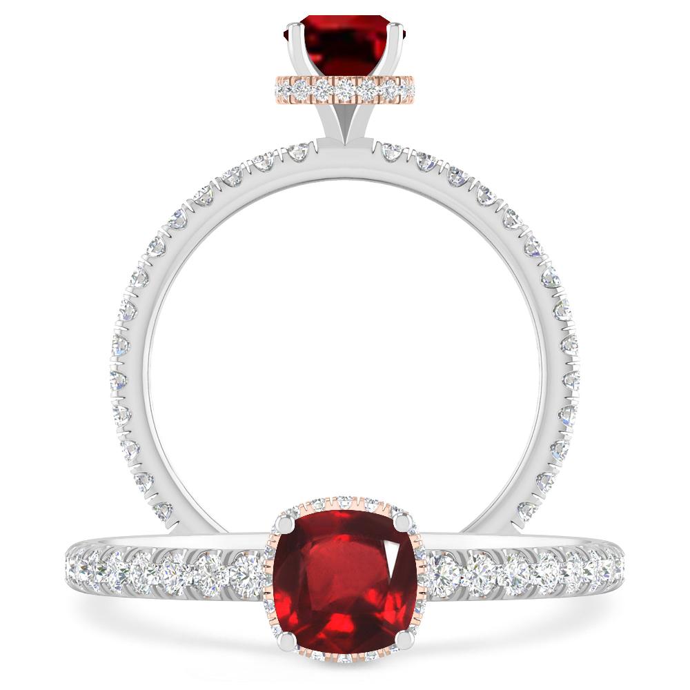 White Gold - Ruby