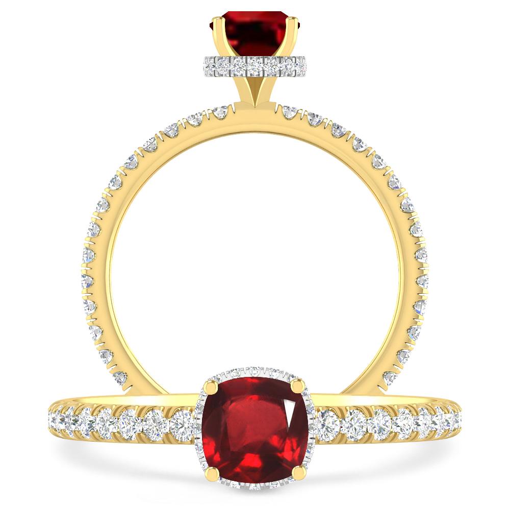 Yellow Gold - Ruby