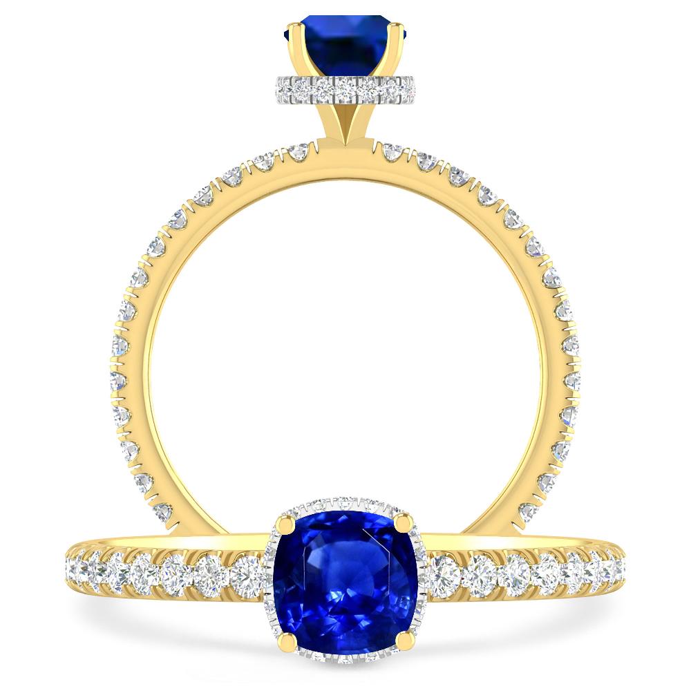 Yellow Gold - Sapphire