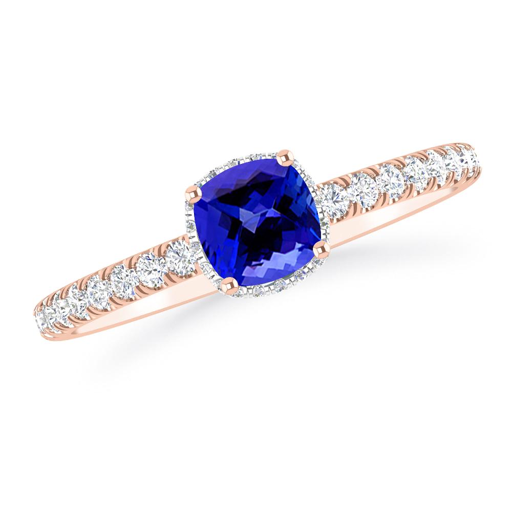 Rose Gold - Tanzanite