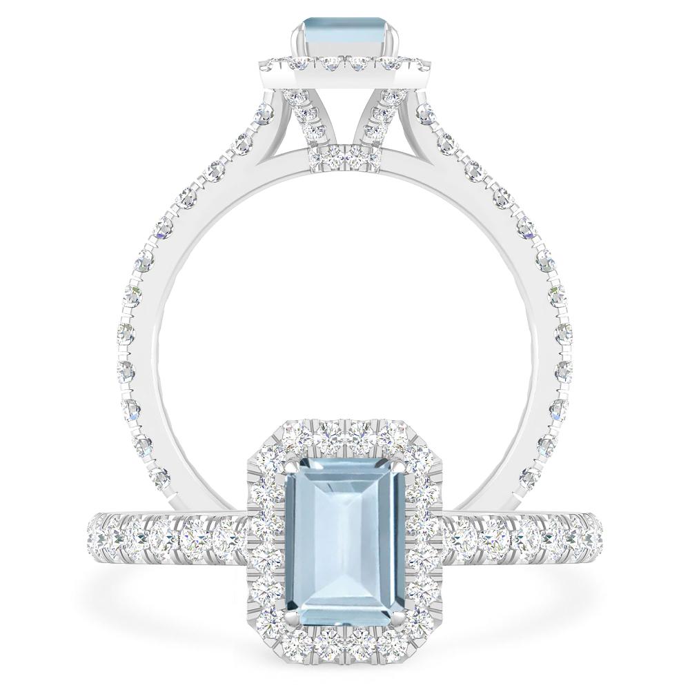 White Gold - Aquamarine