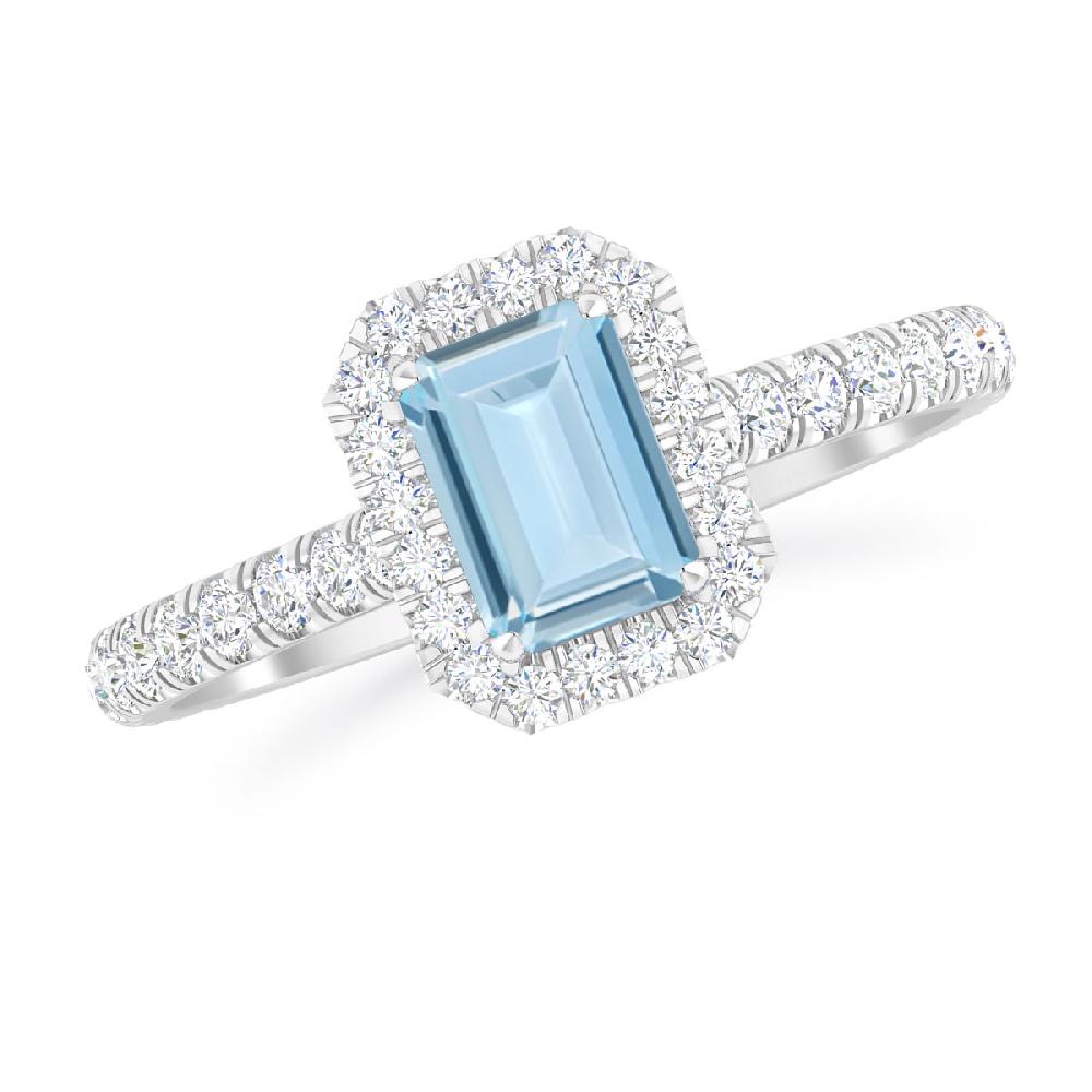 White Gold - Aquamarine