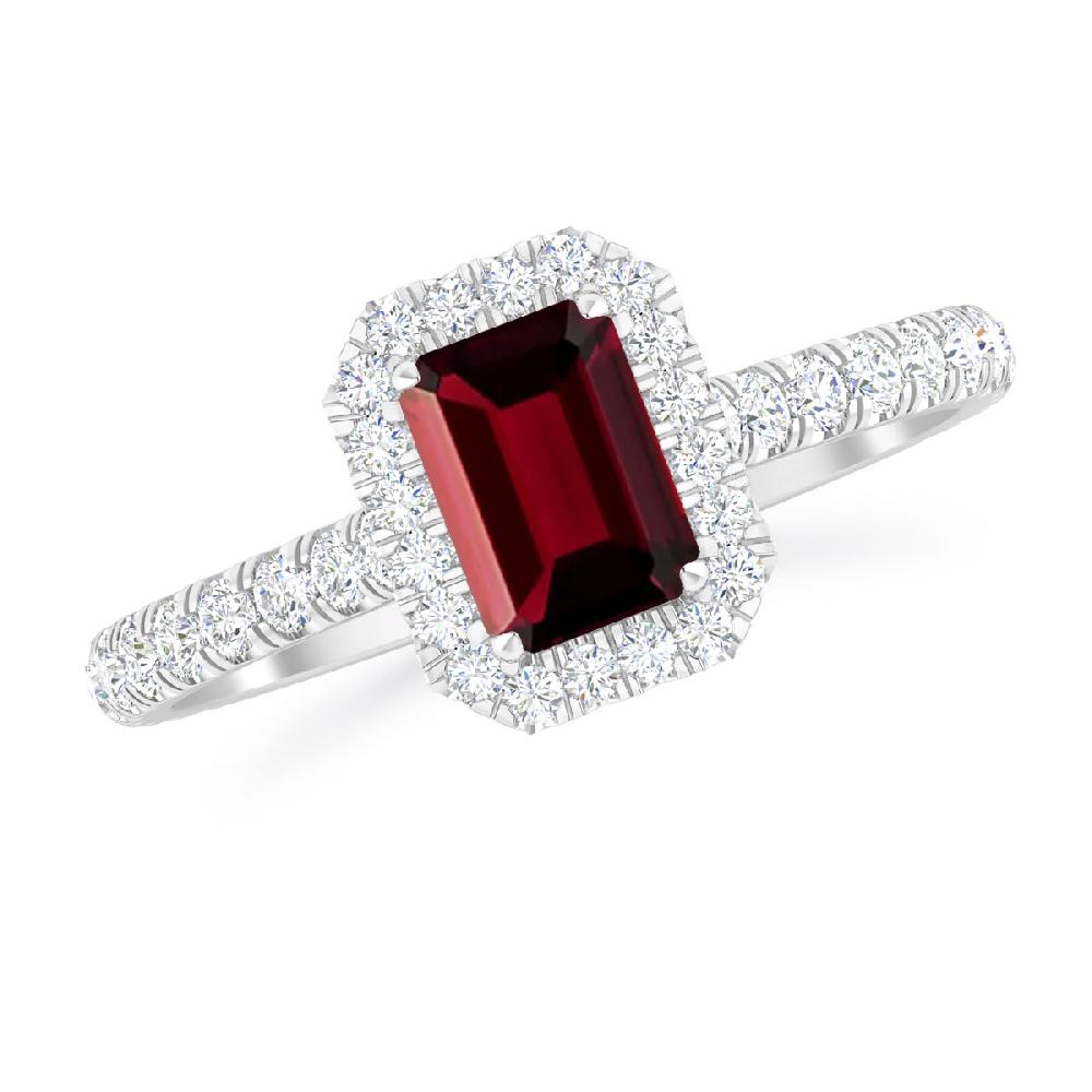 White Gold - Garnet