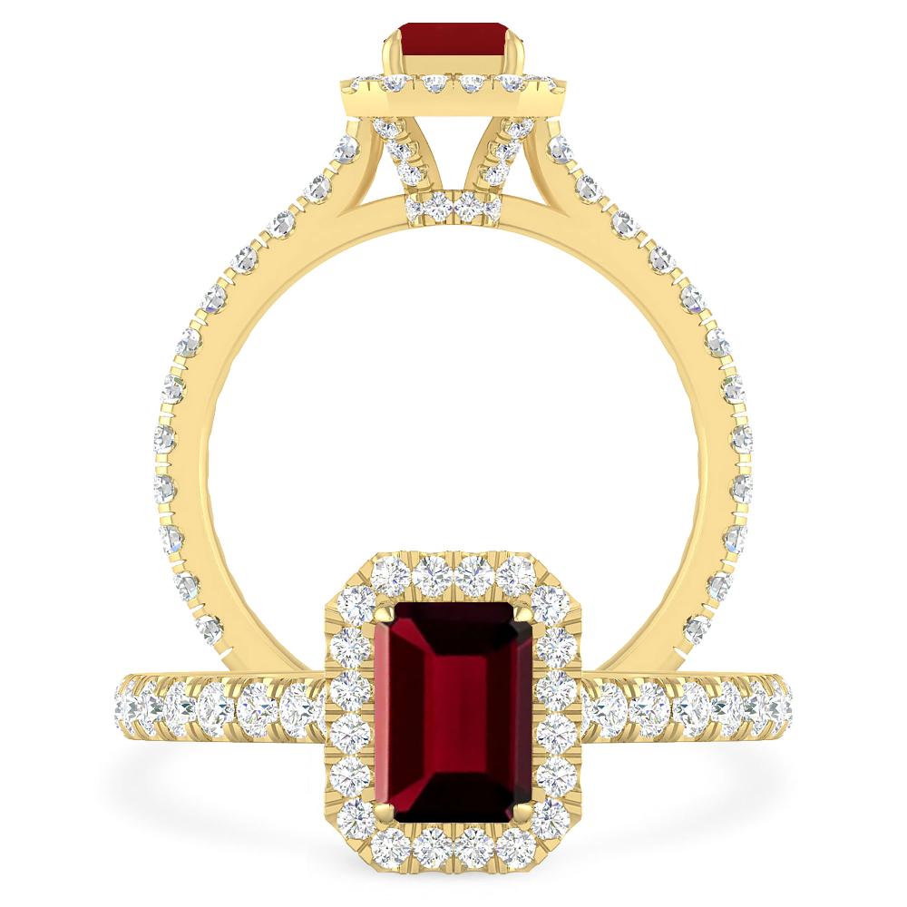 Yellow Gold - Garnet