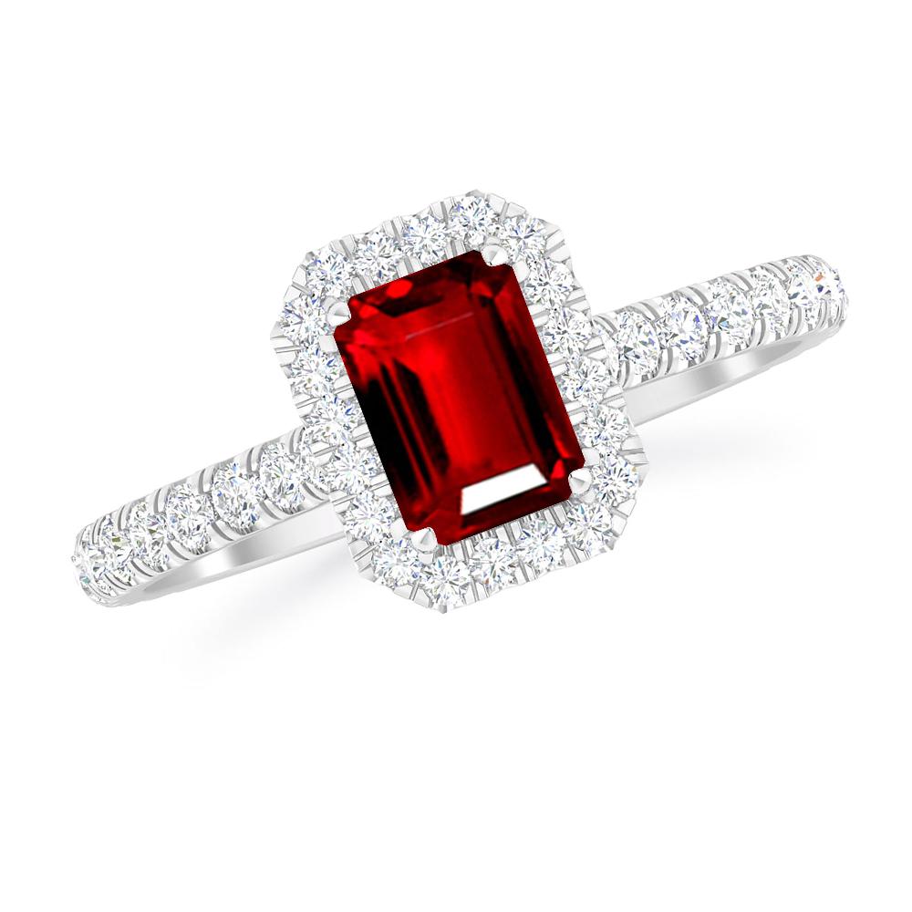 White Gold - Ruby