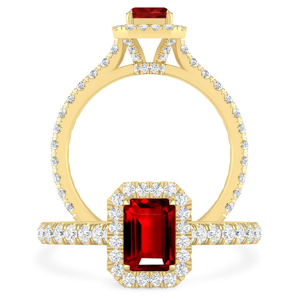 Yellow Gold - Ruby