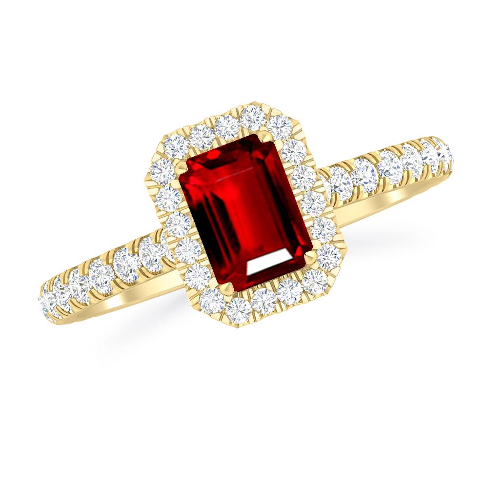 Yellow Gold - Ruby