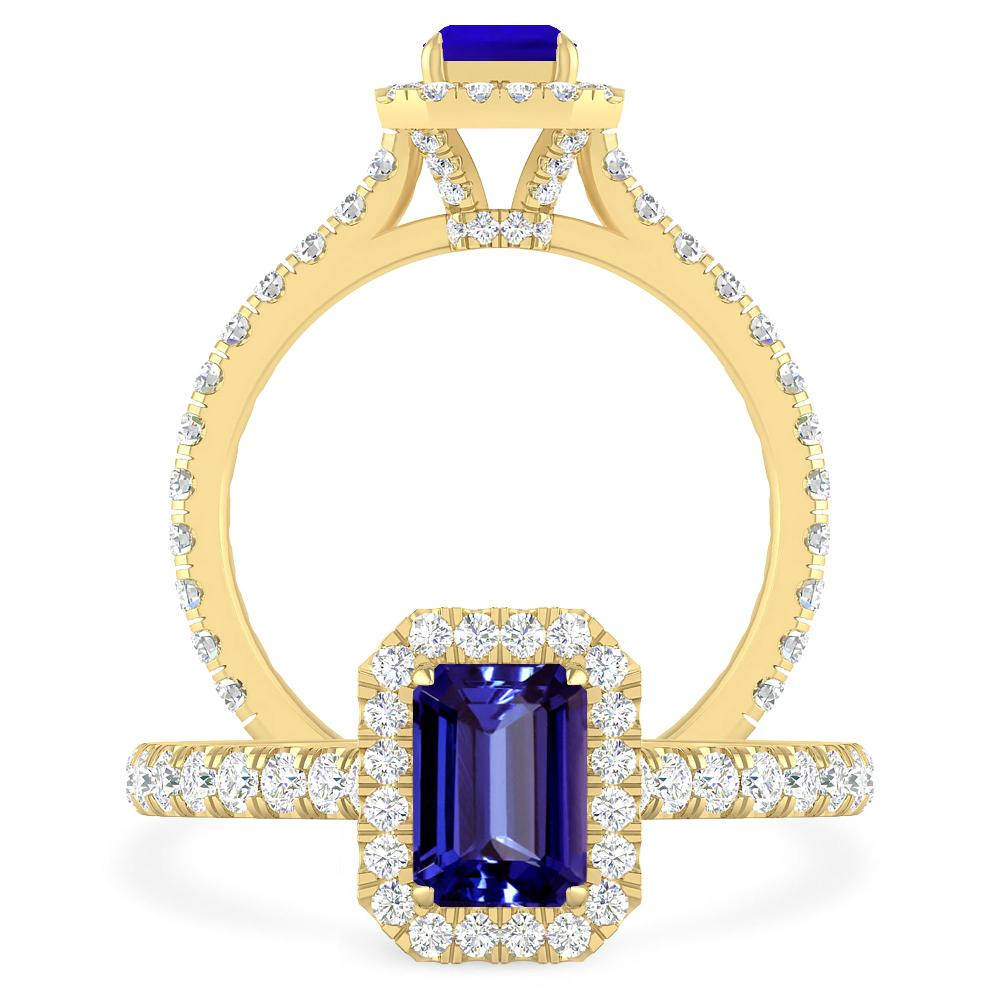 Yellow Gold - Tanzanite