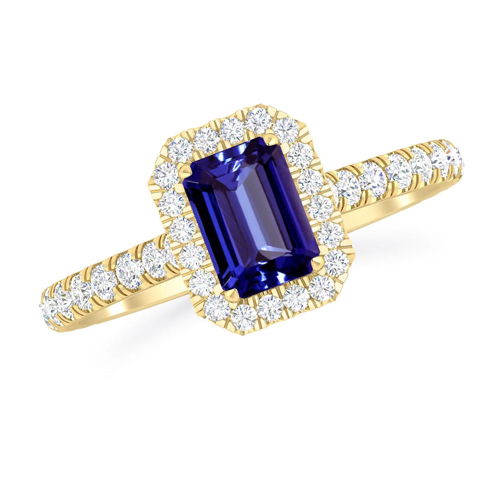 Yellow Gold - Tanzanite