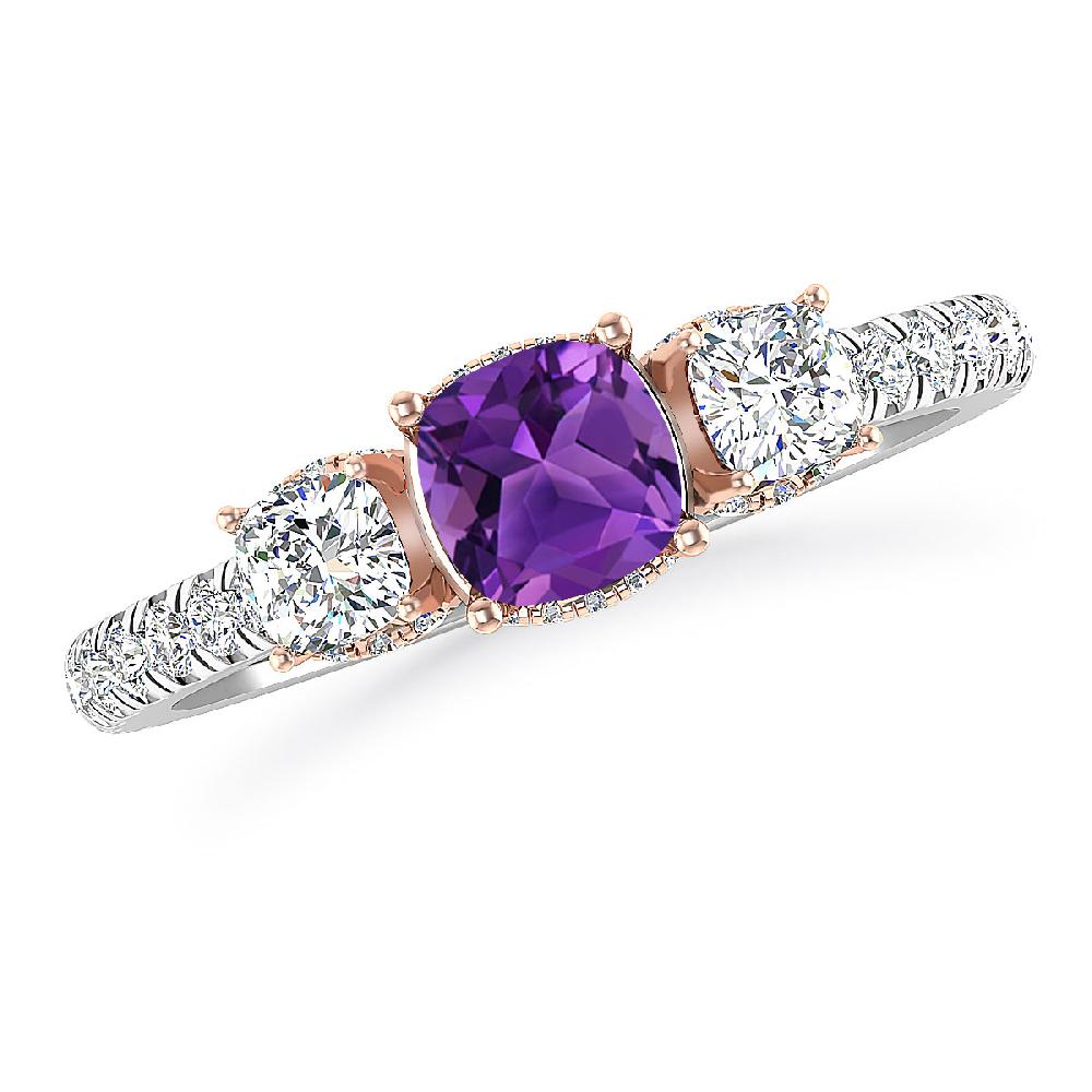 White Gold - Amethyst