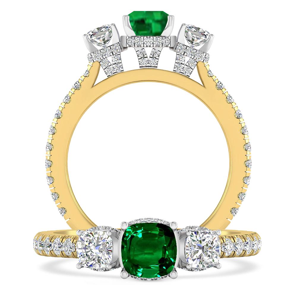 Yellow Gold - Emerald