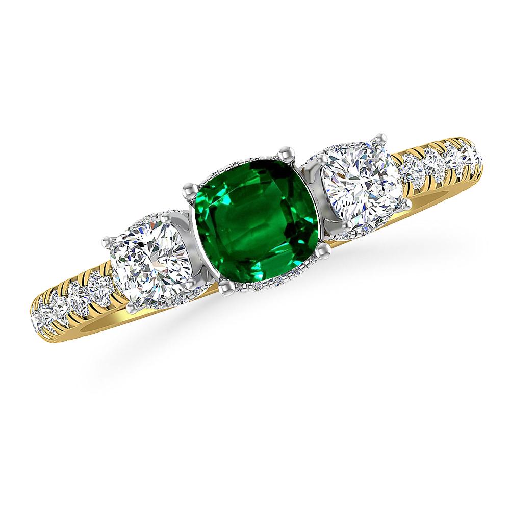 Yellow Gold - Emerald