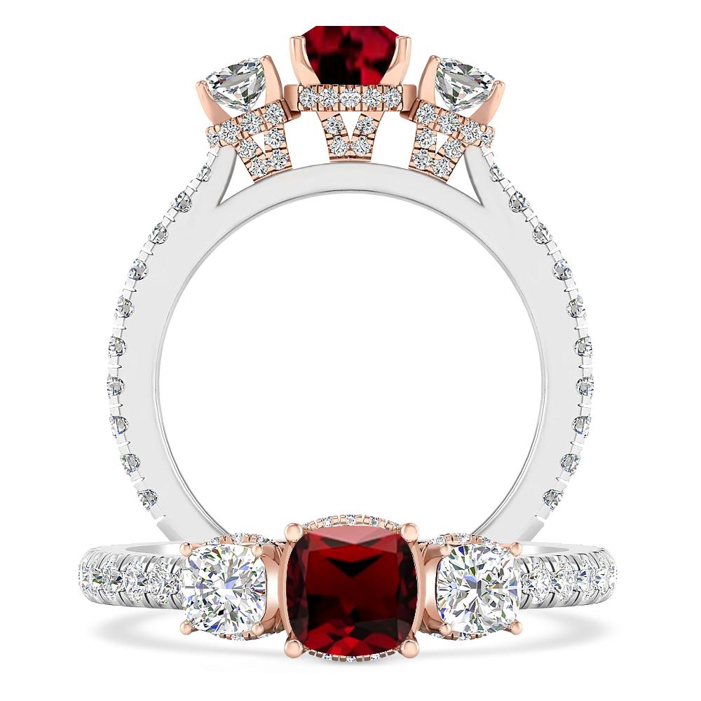 White Gold - Garnet