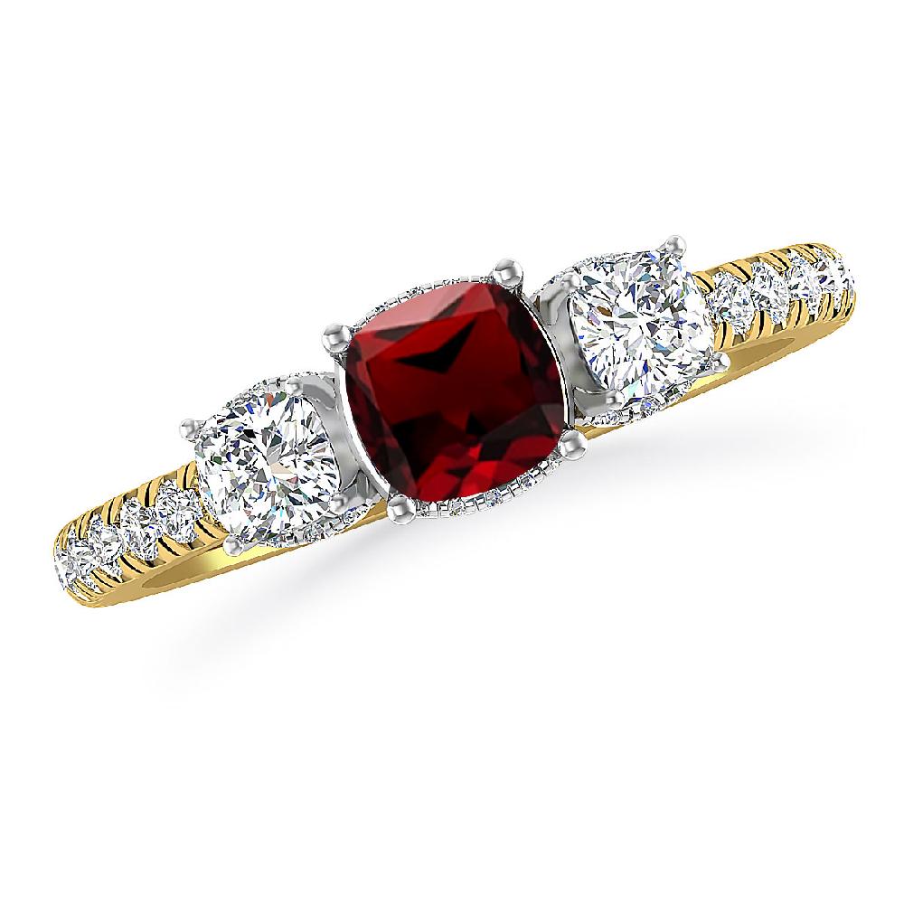 Yellow Gold - Garnet