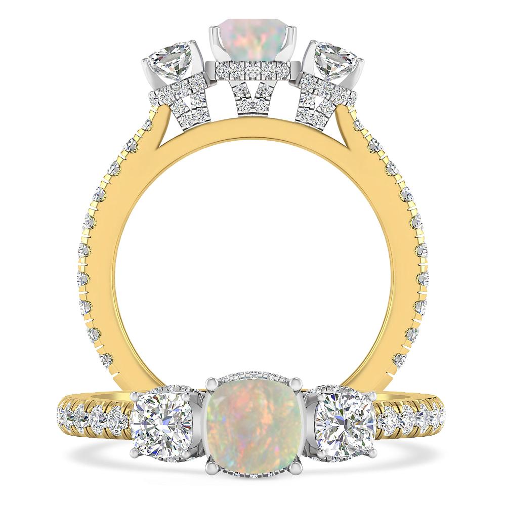 Yellow Gold - Opal