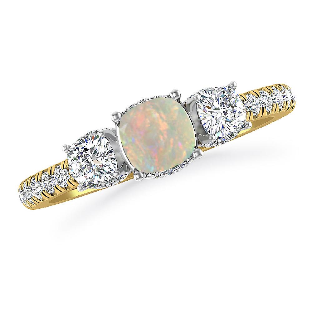 Yellow Gold - Opal