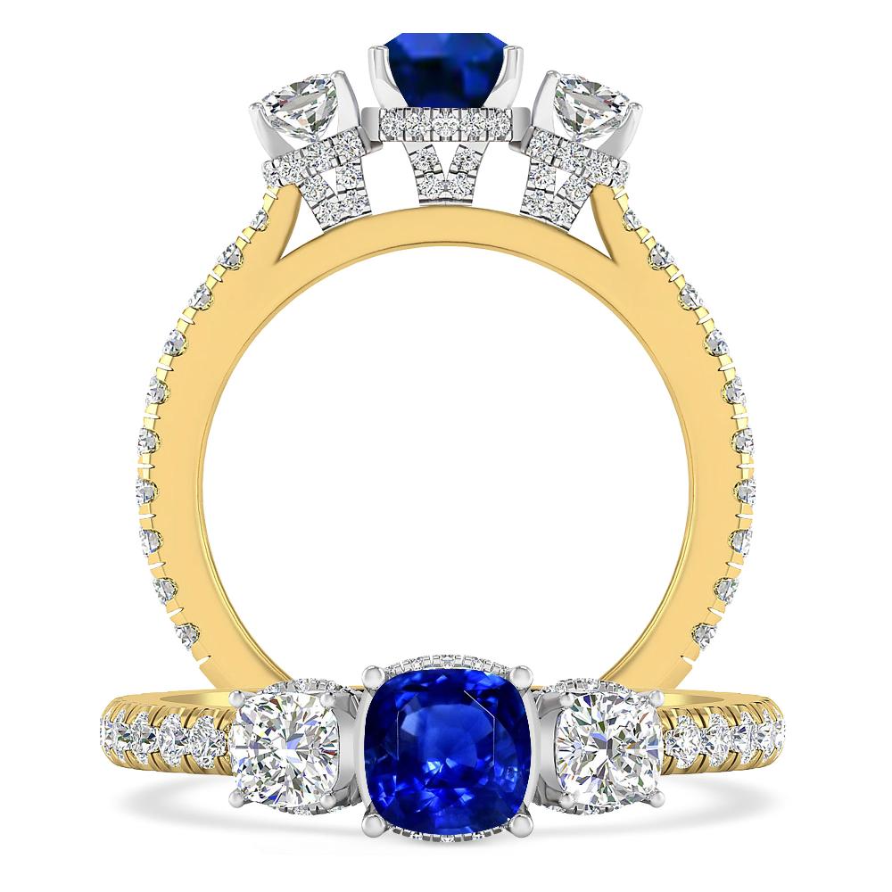 Yellow Gold - Sapphire