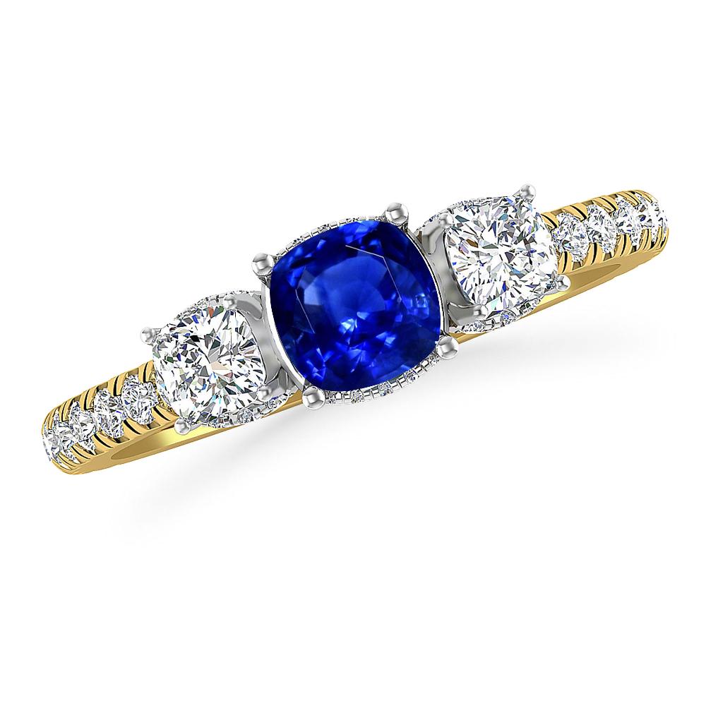 Yellow Gold - Sapphire