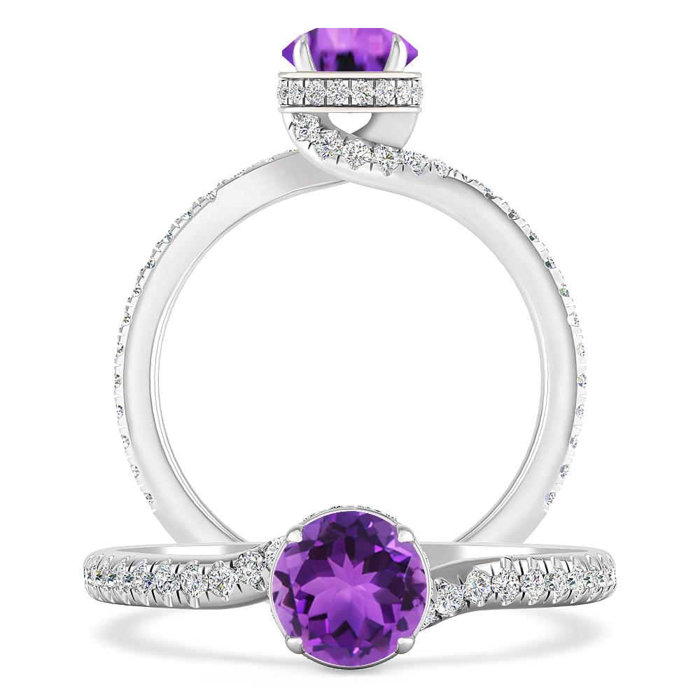 White Gold - Amethyst