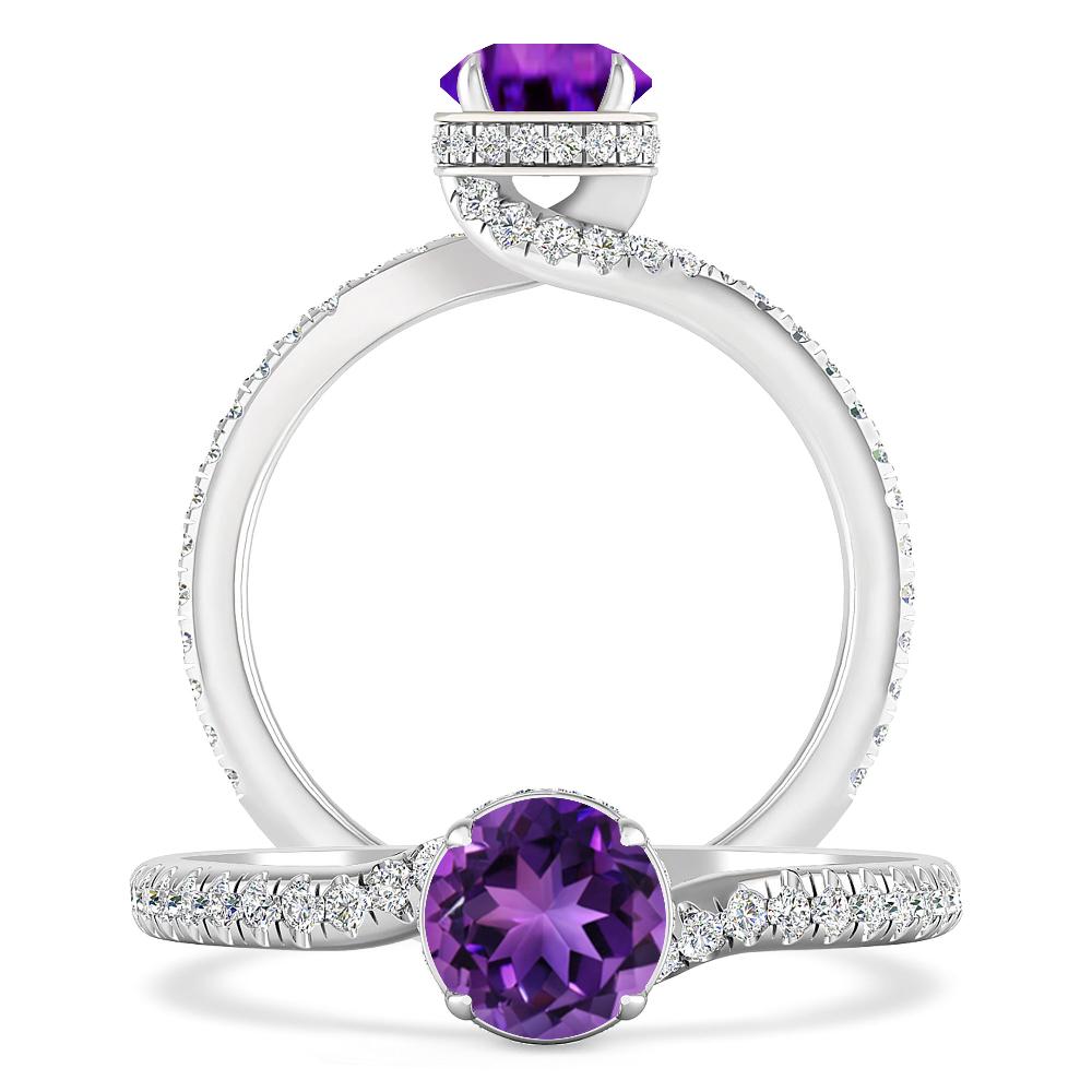 White Gold - Amethyst