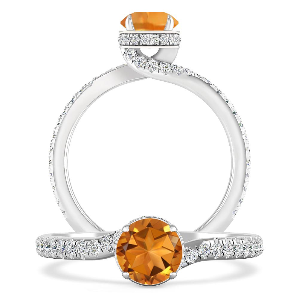 White Gold - Citrine