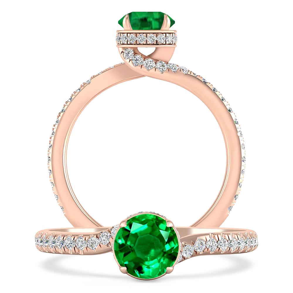 Rose Gold - Emerald