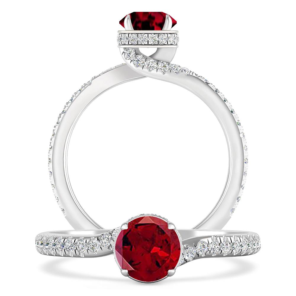 White Gold - Garnet