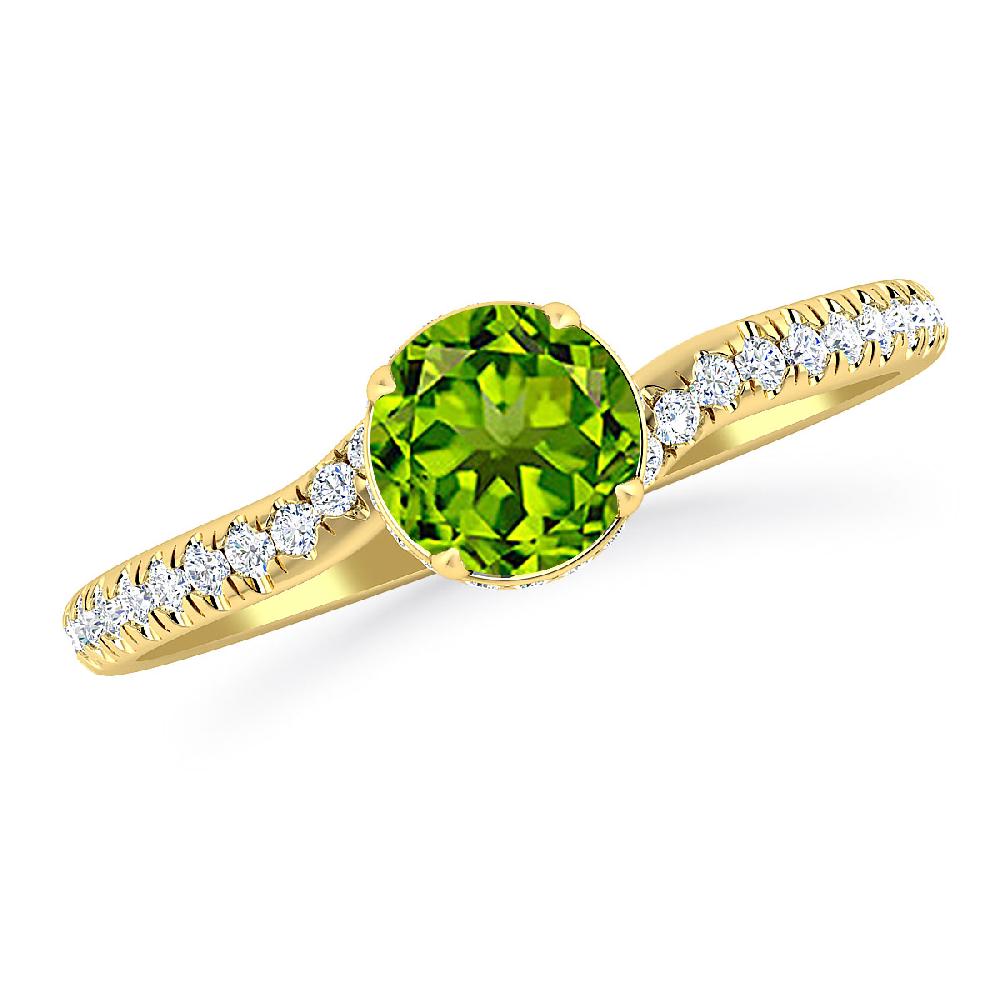 Yellow Gold - Peridot